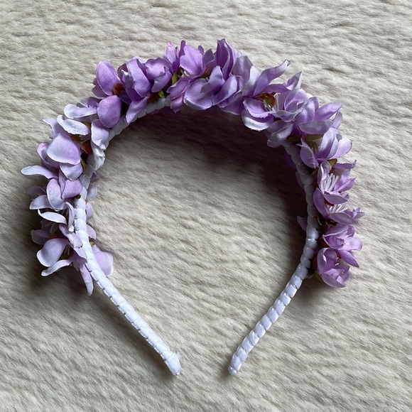 Pastel Purple Ombré Flower Blossom Headband - Picture 8 of 14
